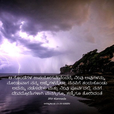 Picture 03 - ಅರಣ್ಯಕಾಂಡ 15:39 KANIRV - ಆ ಗೊಂಡೆಗಳ - Bible Verse Picture