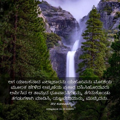 Picture 03 - ಅರಣ್ಯಕಾಂಡ 16:39 KANIRV - ಆಗ ಯಾಜಕನಾದ - Bible Verse Picture