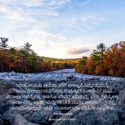 Picture 03 - ಅರಣ್ಯಕಾಂಡ 18:8 KANIRV - ಯೆಹೋವನು ಆರೋನನಿಗೆ - Bible Verse Picture