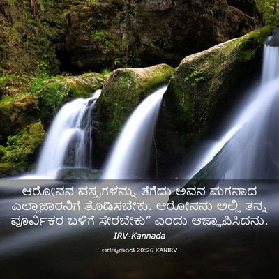 Picture 03 - ಅರಣ್ಯಕಾಂಡ 20:26 KANIRV - ಆರೋನನ - Bible Verse Picture