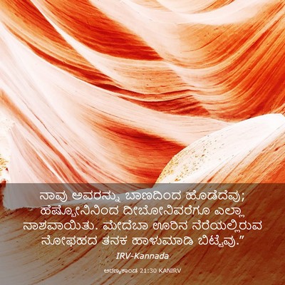 Picture 03 - ಅರಣ್ಯಕಾಂಡ 21:30 KANIRV - ನಾವು ಅವರನ್ನು - Bible Verse Picture