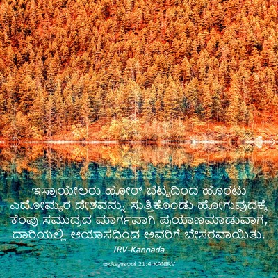 Picture 03 - ಅರಣ್ಯಕಾಂಡ 21:4 KANIRV - ಇಸ್ರಾಯೇಲರು ಹೋರ್ - Bible Verse Picture