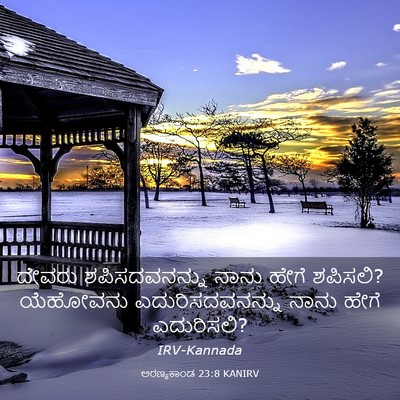 Picture 03 - ಅರಣ್ಯಕಾಂಡ 23:8 KANIRV - ದೇವರು ಶಪಿಸದವನನ್ನು - Bible Verse Picture