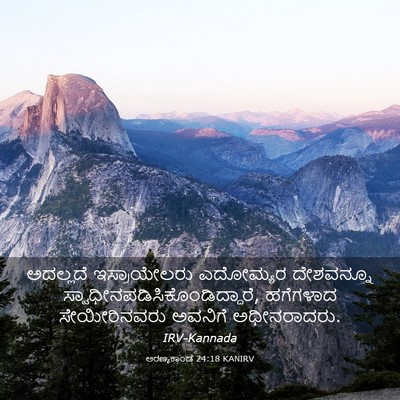 Picture 03 - ಅರಣ್ಯಕಾಂಡ 24:18 KANIRV - ಅದಲ್ಲದೆ - Bible Verse Picture