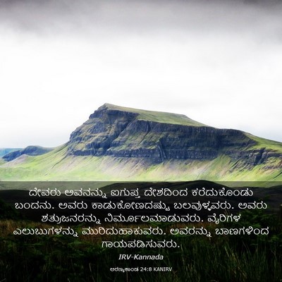 Picture 03 - ಅರಣ್ಯಕಾಂಡ 24:8 KANIRV - ದೇವರು ಅವನನ್ನು - Bible Verse Picture