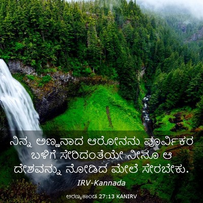 Picture 03 - ಅರಣ್ಯಕಾಂಡ 27:13 KANIRV - ನಿನ್ನ ಅಣ್ಣನಾದ - Bible Verse Picture