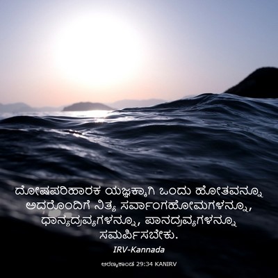 Picture 03 - ಅರಣ್ಯಕಾಂಡ 29:34 KANIRV - ದೋಷಪರಿಹಾರಕ - Bible Verse Picture