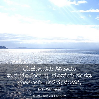 Picture 03 - ಅರಣ್ಯಕಾಂಡ 3:14 KANIRV - ಯೆಹೋವನು ಸೀನಾಯಿ - Bible Verse Picture