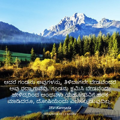 Picture 03 - ಅರಣ್ಯಕಾಂಡ 30:12 KANIRV - ಆದರೆ ಗಂಡನು - Bible Verse Picture