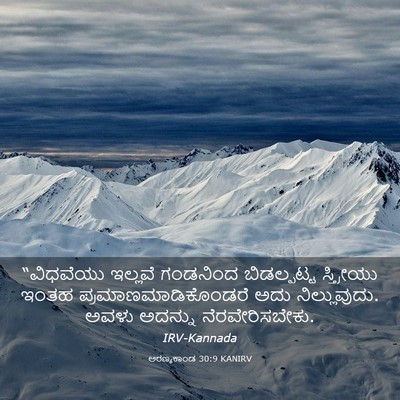 Picture 03 - ಅರಣ್ಯಕಾಂಡ 30:9 KANIRV - “ವಿಧವೆಯು ಇಲ್ಲವೆ - Bible Verse Picture