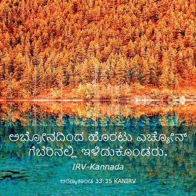 Picture 03 - ಅರಣ್ಯಕಾಂಡ 33:35 KANIRV - ಅಬ್ರೋನದಿಂದ ಹೊರಟು - Bible Verse Picture