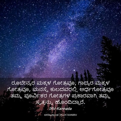 Picture 03 - ಅರಣ್ಯಕಾಂಡ 34:14 KANIRV - ರೂಬೇನ್ಯರ ಮಕ್ಕಳ - Bible Verse Picture