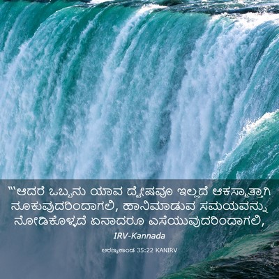 Picture 03 - ಅರಣ್ಯಕಾಂಡ 35:22 KANIRV - “‘ಆದರೆ ಒಬ್ಬನು ಯಾವ - Bible Verse Picture