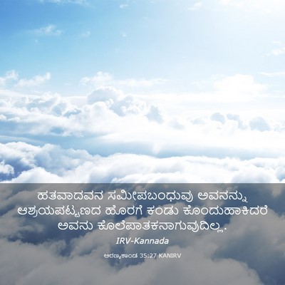 Picture 03 - ಅರಣ್ಯಕಾಂಡ 35:27 KANIRV - ಹತವಾದವನ - Bible Verse Picture