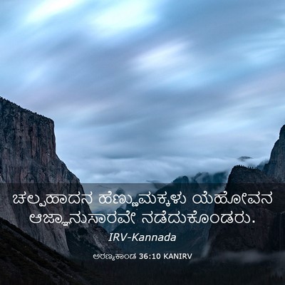 Picture 03 - ಅರಣ್ಯಕಾಂಡ 36:10 KANIRV - ಚಲ್ಪಹಾದನ - Bible Verse Picture