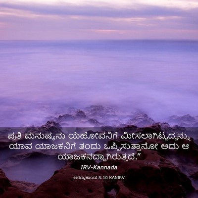 Picture 03 - ಅರಣ್ಯಕಾಂಡ 5:10 KANIRV - ಪ್ರತಿ ಮನುಷ್ಯನು - Bible Verse Picture