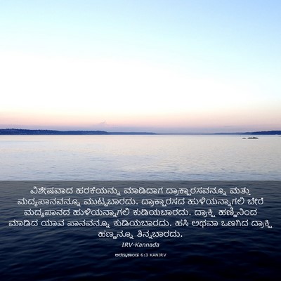 Picture 03 - ಅರಣ್ಯಕಾಂಡ 6:3 KANIRV - ವಿಶೇಷವಾದ - Bible Verse Picture