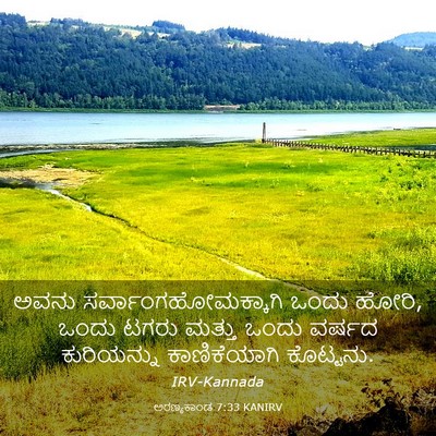Picture 03 - ಅರಣ್ಯಕಾಂಡ 7:33 KANIRV - ಅವನು - Bible Verse Picture