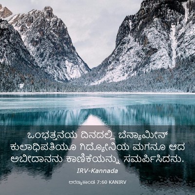 Picture 03 - ಅರಣ್ಯಕಾಂಡ 7:60 KANIRV - ಒಂಭತ್ತನೆಯ - Bible Verse Picture