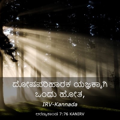 Picture 03 - ಅರಣ್ಯಕಾಂಡ 7:76 KANIRV - ದೋಷಪರಿಹಾರಕ - Bible Verse Picture