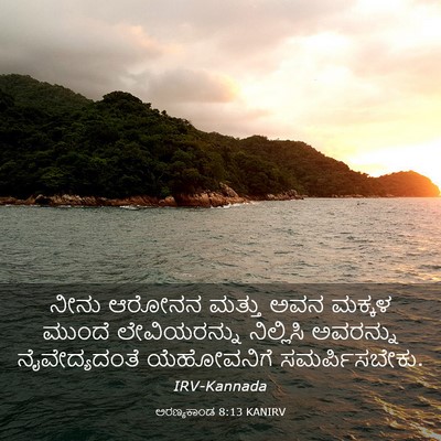 Picture 03 - ಅರಣ್ಯಕಾಂಡ 8:13 KANIRV - ನೀನು ಆರೋನನ ಮತ್ತು - Bible Verse Picture