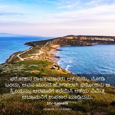 Picture 03 - ಆದಿಕಾಂಡ 12:15 KANIRV - ಫರೋಹನ ರಾಜಕುಮಾರರು - Bible Verse Picture