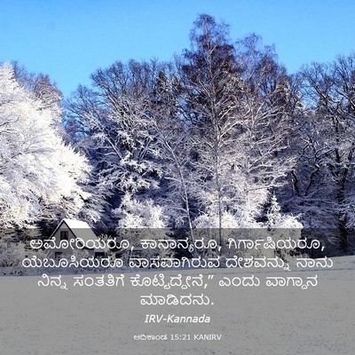 Picture 03 - ಆದಿಕಾಂಡ 15:21 KANIRV - ಅಮೋರಿಯರೂ, - Bible Verse Picture