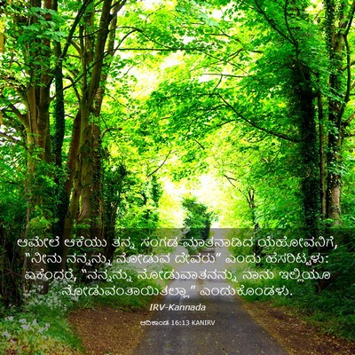 Picture 03 - ಆದಿಕಾಂಡ 16:13 KANIRV - ಆಮೇಲೆ ಆಕೆಯು ತನ್ನ - Bible Verse Picture