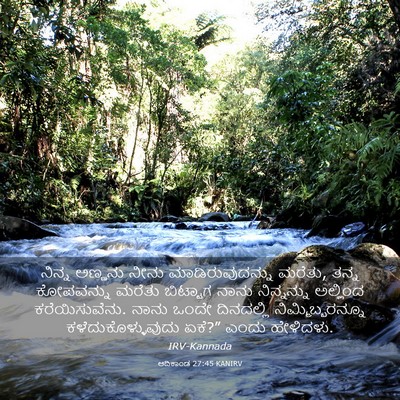 Picture 03 - ಆದಿಕಾಂಡ 27:45 KANIRV - ನಿನ್ನ ಅಣ್ಣನು ನೀನು - Bible Verse Picture