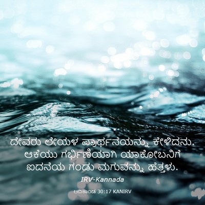 Picture 03 - ಆದಿಕಾಂಡ 30:17 KANIRV - ದೇವರು ಲೇಯಳ - Bible Verse Picture