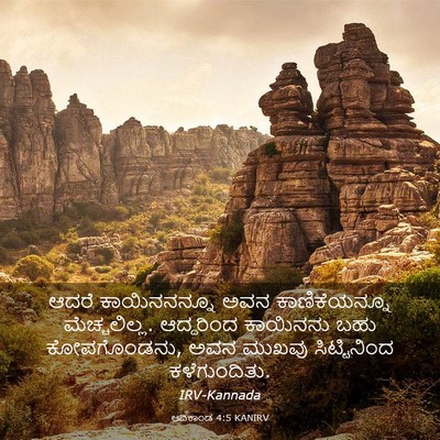 Picture 03 - ಆದಿಕಾಂಡ 4:5 KANIRV - ಆದರೆ ಕಾಯಿನನನ್ನೂ - Bible Verse Picture