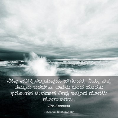 Picture 03 - ಆದಿಕಾಂಡ 42:15 KANIRV - ನೀವು - Bible Verse Picture