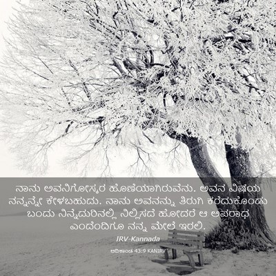 Picture 03 - ಆದಿಕಾಂಡ 43:9 KANIRV - ನಾನು ಅವನಿಗೋಸ್ಕರ - Bible Verse Picture