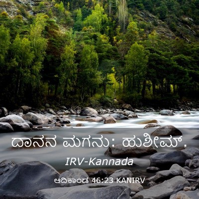 Picture 03 - ಆದಿಕಾಂಡ 46:23 KANIRV - ದಾನನ ಮಗನು: - Bible Verse Picture