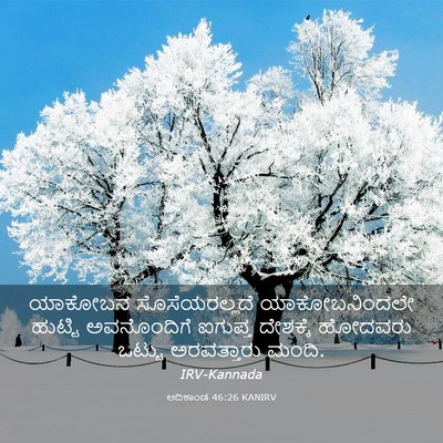 Picture 03 - ಆದಿಕಾಂಡ 46:26 KANIRV - ಯಾಕೋಬನ - Bible Verse Picture