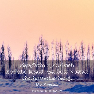 Picture 03 - ಆದಿಕಾಂಡ 49:21 KANIRV - ನಫ್ತಾಲಿಯು - Bible Verse Picture