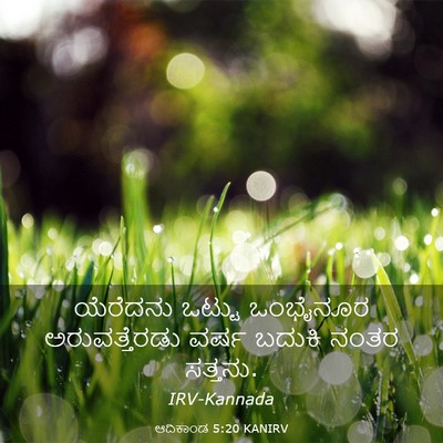 Picture 03 - ಆದಿಕಾಂಡ 5:20 KANIRV - ಯೆರೆದನು ಒಟ್ಟು - Bible Verse Picture