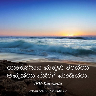 Picture 03 - ಆದಿಕಾಂಡ 50:12 KANIRV - ಯಾಕೋಬನ ಮಕ್ಕಳು - Bible Verse Picture