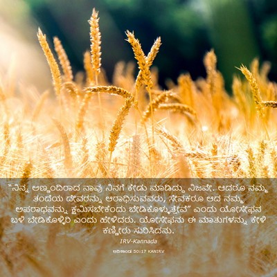 Picture 03 - ಆದಿಕಾಂಡ 50:17 KANIRV - “ನಿನ್ನ ಅಣ್ಣಂದಿರಾದ - Bible Verse Picture