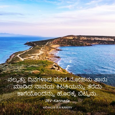 Picture 03 - ಆದಿಕಾಂಡ 8:6 KANIRV - ನಲ್ವತ್ತು ದಿನಗಳಾದ - Bible Verse Picture