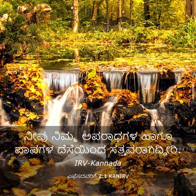 Picture 03 - ಎಫೆಸದವರಿಗೆ 2:1 KANIRV - ನೀವು ನಿಮ್ಮ - Bible Verse Picture