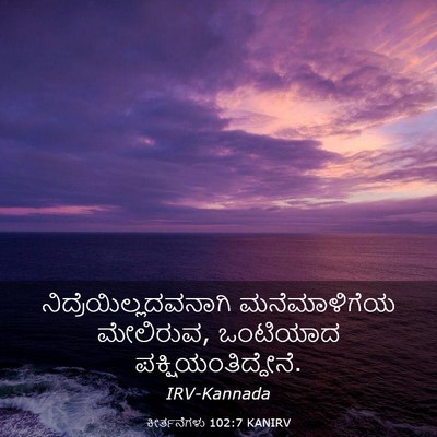 Picture 03 - ಕೀರ್ತನೆಗಳು 102:7 KANIRV -  - Bible Verse Picture