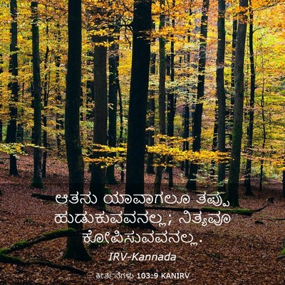 Picture 03 - ಕೀರ್ತನೆಗಳು 103:9 KANIRV - ಆತನು ಯಾವಾಗಲೂ - Bible Verse Picture