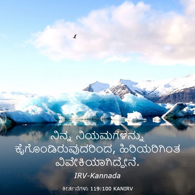 Picture 03 - ಕೀರ್ತನೆಗಳು 119:100 KANIRV - ನಿನ್ನ ನಿಯಮಗಳನ್ನು - Bible Verse Picture