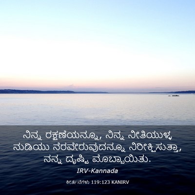 Picture 03 - ಕೀರ್ತನೆಗಳು 119:123 KANIRV - ನಿನ್ನ - Bible Verse Picture