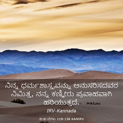 Picture 03 - ಕೀರ್ತನೆಗಳು 119:136 KANIRV - ನಿನ್ನ - Bible Verse Picture