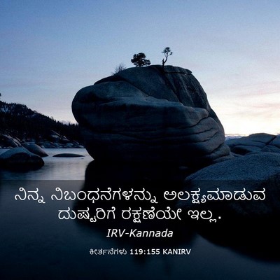 Picture 03 - ಕೀರ್ತನೆಗಳು 119:155 KANIRV - ನಿನ್ನ - Bible Verse Picture