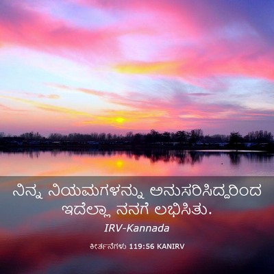 Picture 03 - ಕೀರ್ತನೆಗಳು 119:56 KANIRV - ನಿನ್ನ ನಿಯಮಗಳನ್ನು - Bible Verse Picture
