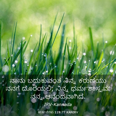 Picture 03 - ಕೀರ್ತನೆಗಳು 119:77 KANIRV - ನಾನು ಬದುಕುವಂತೆ - Bible Verse Picture