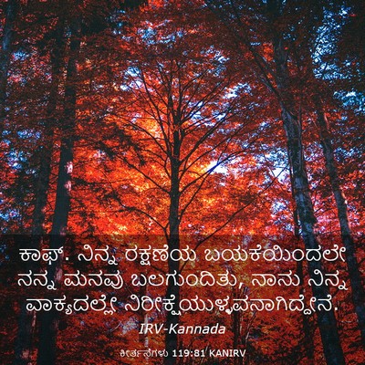 Picture 03 - ಕೀರ್ತನೆಗಳು 119:81 KANIRV - ಕಾಫ್. ನಿನ್ನ - Bible Verse Picture